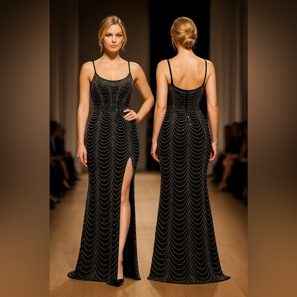 ✨“Luxury Radiance Gown” – Shine with Every Step ✨ - Picture 2 of 14